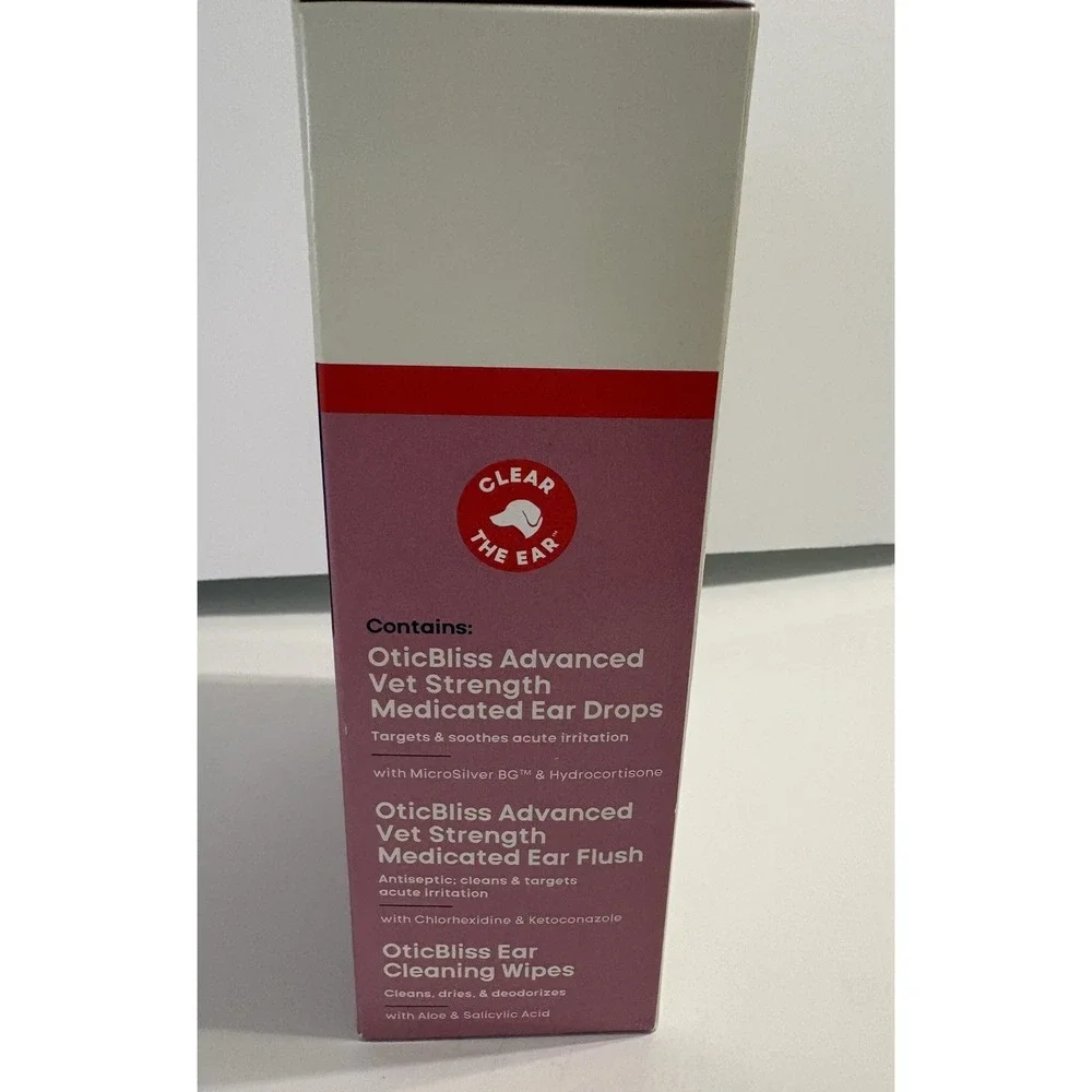 Vetnique OticBliss Medicated Ear Care Kit for Dogs & Cats Advanced Vet Strength
